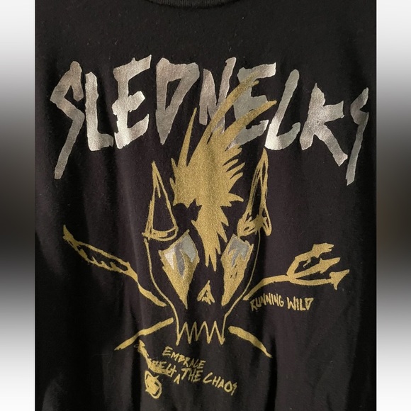 SLEDNECKS SNOWMOBILE Lot Of 2 BLACK T-SHIRTS Graphics Size Medium - Picture 7 of 10